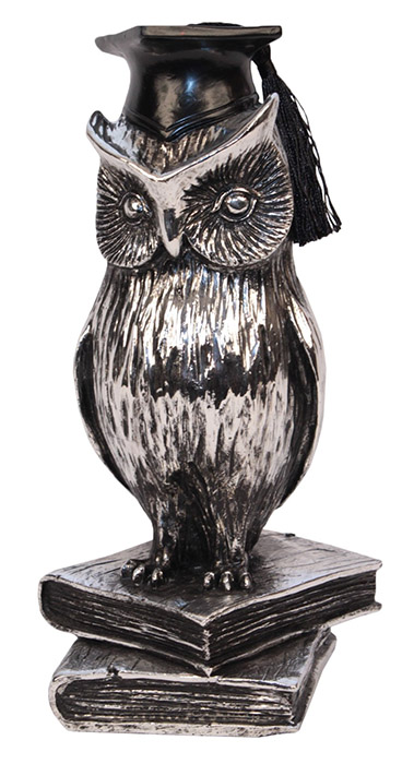 Resin Owl Doctorate - Click Image to Close